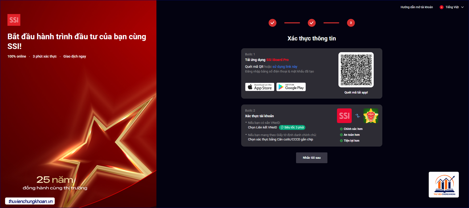 mo tai khoan SSI qua website buoc 5