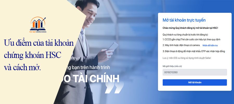 mở tài khoản chứng khoán HSC online