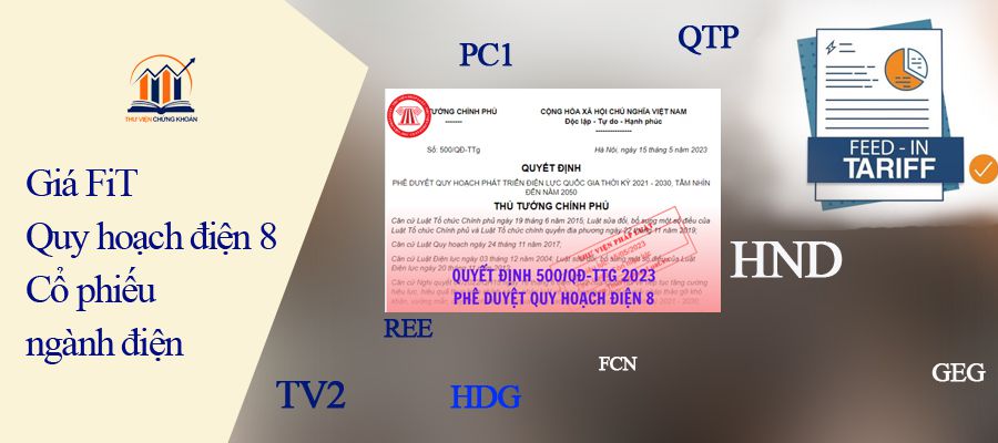 giá FiT, quy hoạch điện 8 và cổ phiếu ngành điện