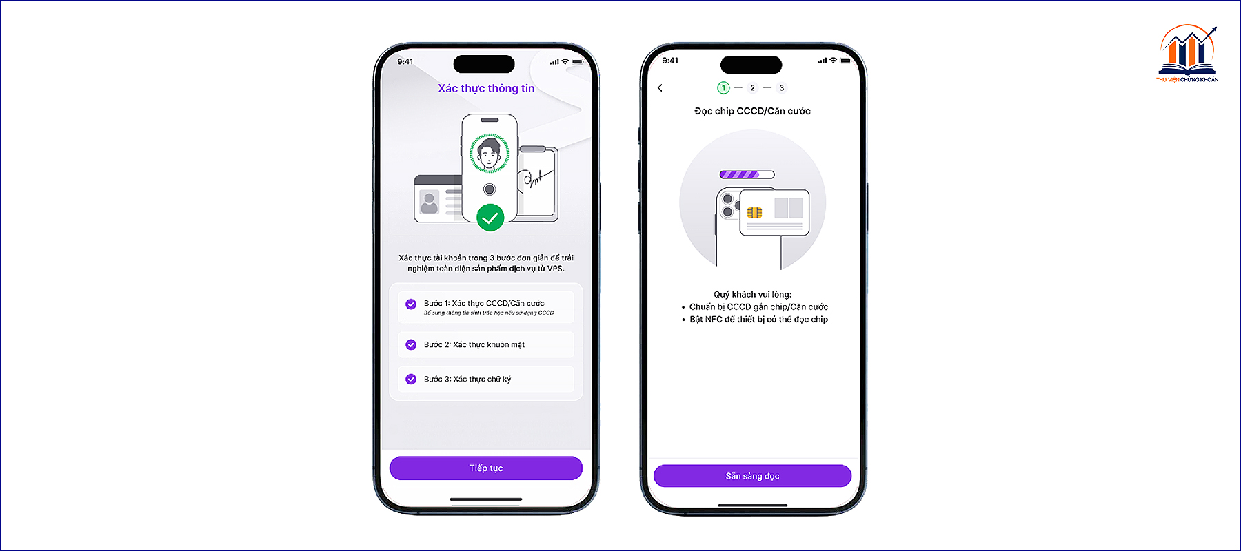 NFC khi mo tai khoan chung khoan VPS tren app SmartOne