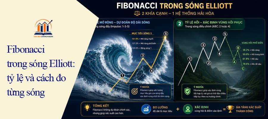 Fibonacci trong sóng Elliott tỷ lệ và cách đo — thư viện chứng khoán